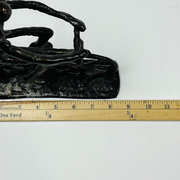 Handmade Metal Cyclist Sculpture - Picture 6 of 7